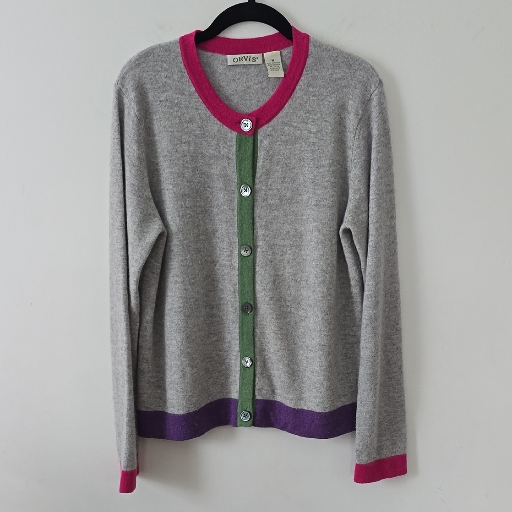 Orvis Cashmere Women's Cardigan Sz Medium